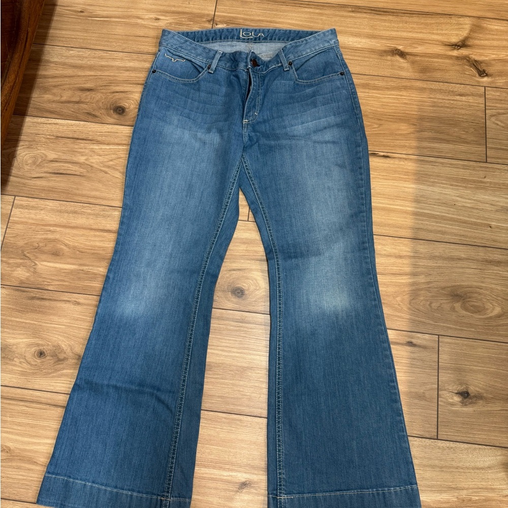 Kimes Ranch Women's Flare Jeans in Blue - Picture 2 of 3